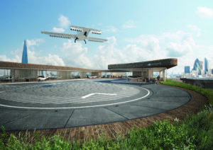 German company Lilium has developed a concept landing pad for its air taxi