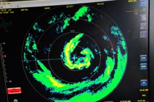 Radar image of Hurricane Dorian captured August 2019