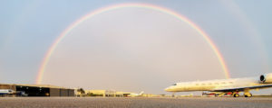 Reliance’s Miami FBO has even be known to provide rainbows on the odd occasion